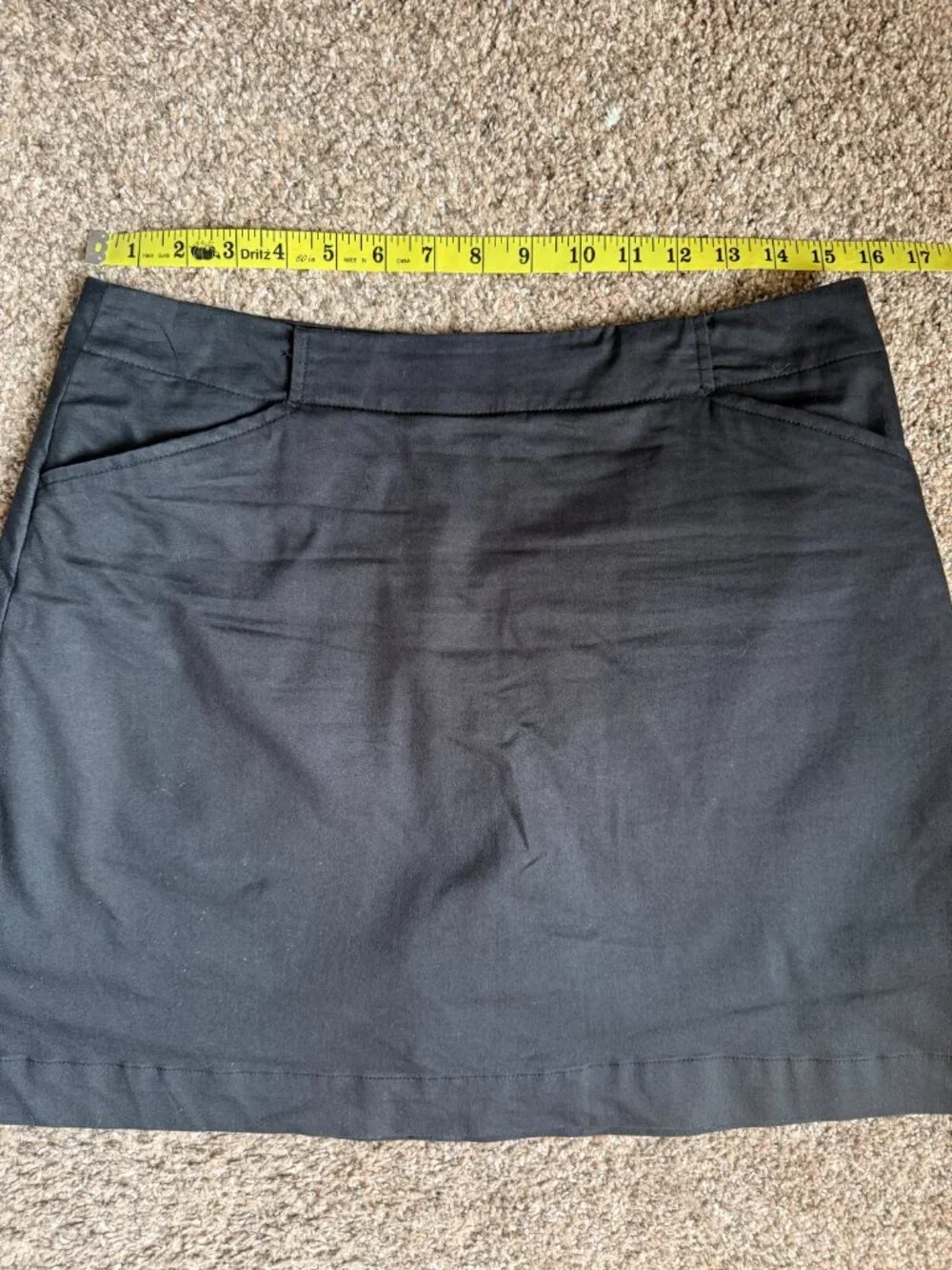 Nike Golf Black Dri-FIT Skort Skirt Athletic Women's Medium 17" Length - Picture 7 of 12